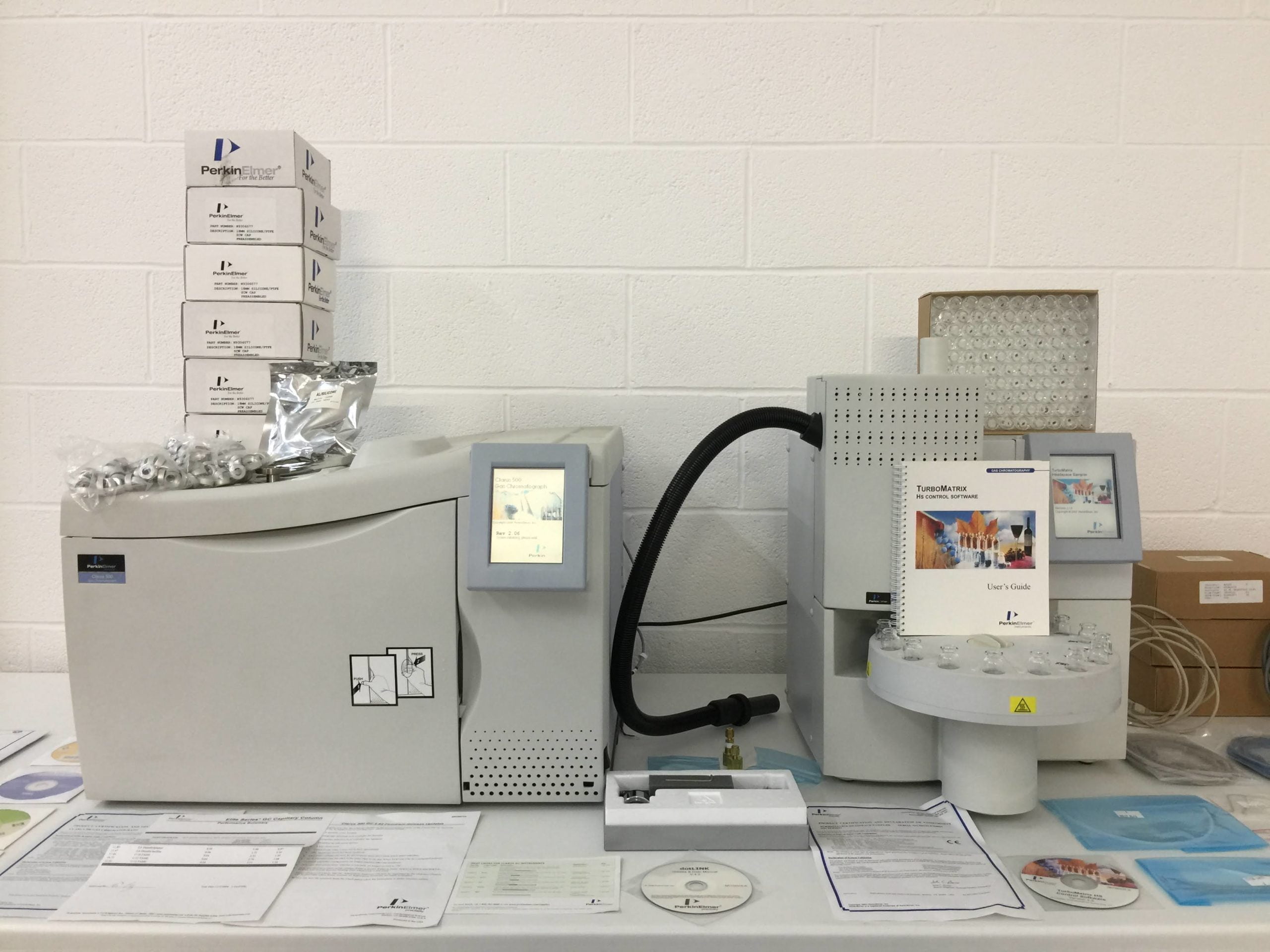 perkin elmer clarus 500 gas chromatograph with turbomatrix hs 16