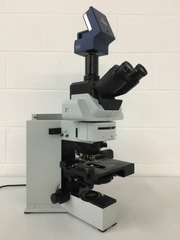 olympus bx60f5 fluorescence microscope with jenoptik progres mf camera