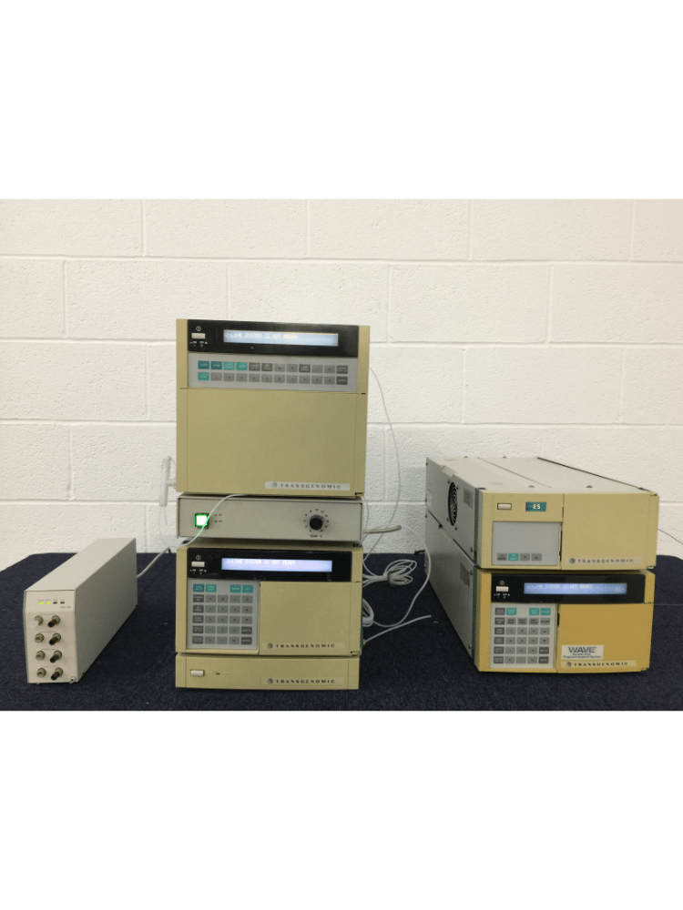 hitachi transgenomic hplc system – autosampler, pump, column oven, uv detector, channel degasser
