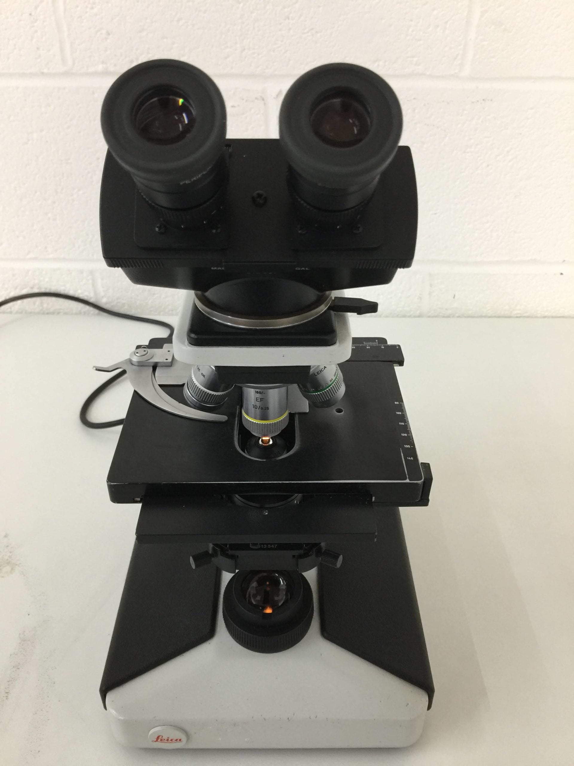leica leitz laborlux s binocular microscope