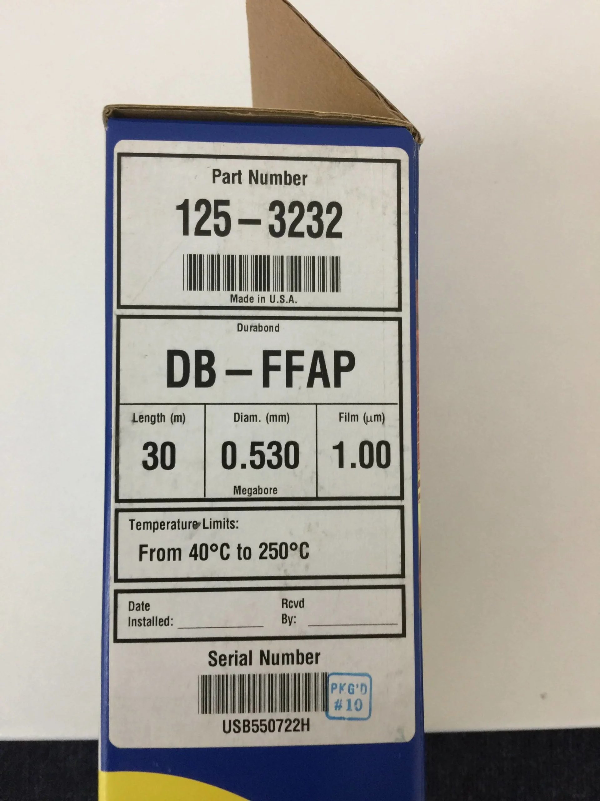 agilent j&w gc column – db ffap
