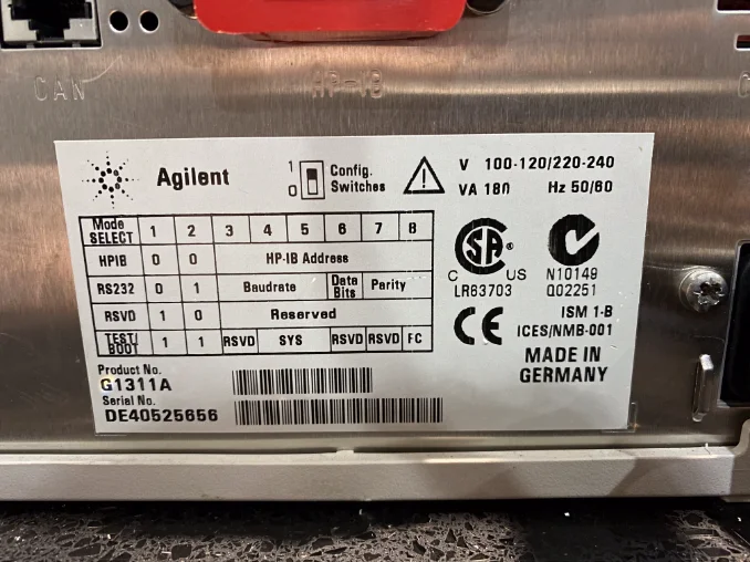 agilent 1100 & 1290 infinity hplc system – degasser, quatpump, 1290 sampler, alstherm, colcom & vwd