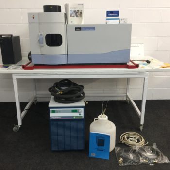 perkin elmer optima 7000 dv icp oes system, polyscience 6100t chiller, lenovo thinkcentre computer and accessories