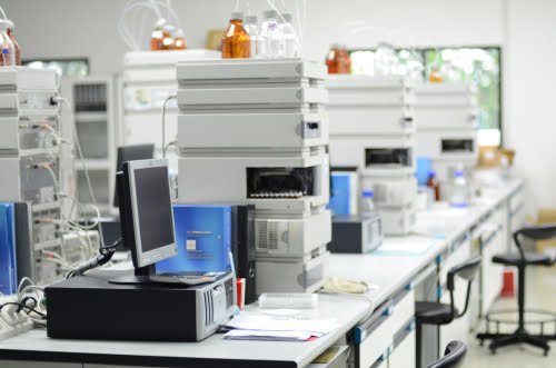 A row of HPLC Systems