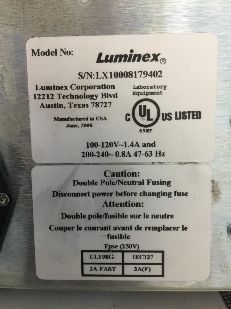 Luminex 200 Flow-Based Reader with Luminex XYP
