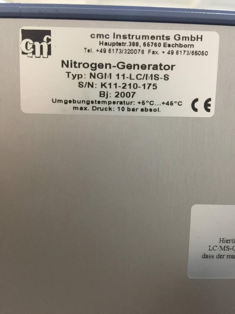 Bruker HCT Ultra LCMS System CMC Nitrogen Generator NGM-11 and Agilent HS 602 Rotary Vane Pump with Manuals Software and accessories