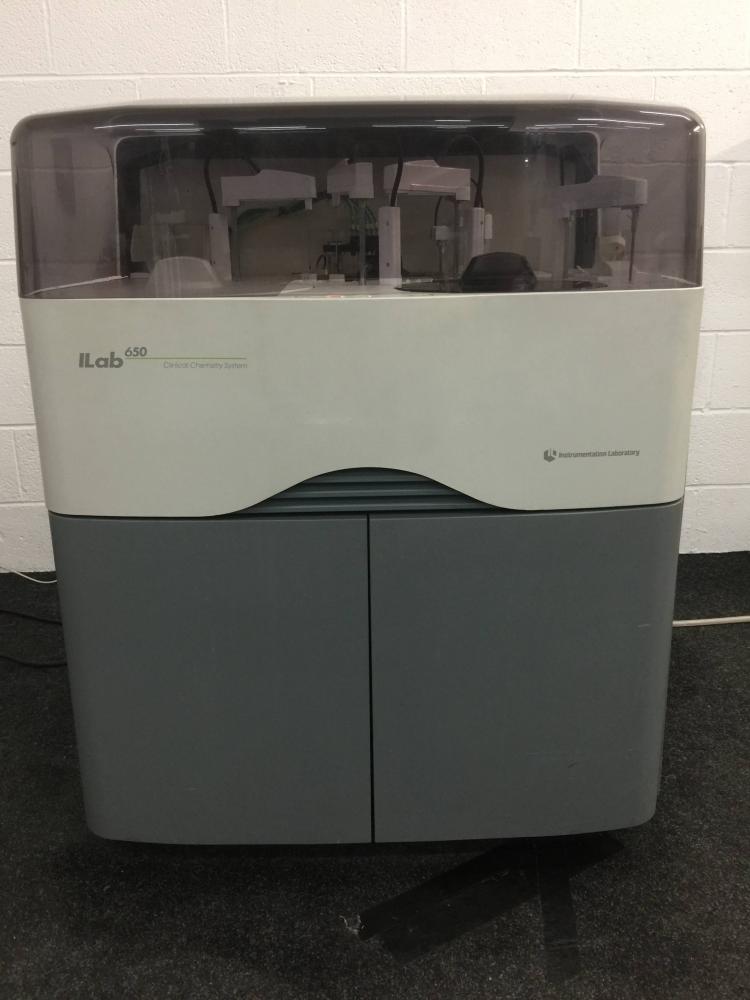 Shimadzu IL ILab 650 Clinical Chemistry Critical Care Haemostasis Information Automatic Biochemical Analyser System with Computer Printer & Accessories