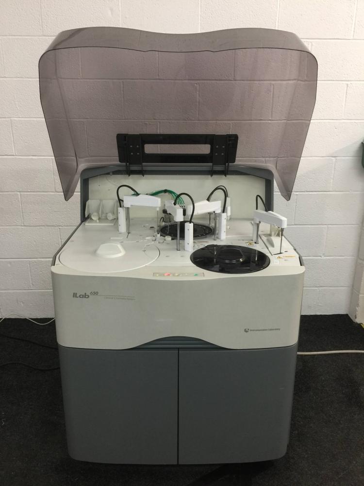 Shimadzu IL ILab 650 Clinical Chemistry Critical Care Haemostasis Information Automatic Biochemical Analyser System with Computer Printer & Accessories