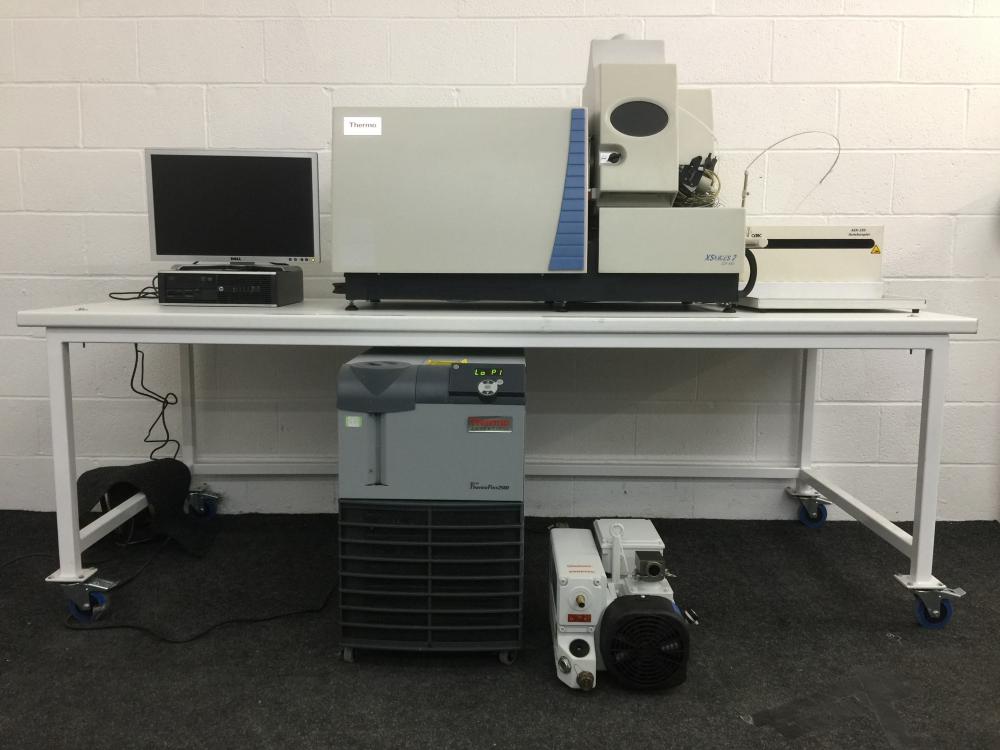 Thermo Fisher Scientific X Series 2 ICP-MS System with Cetac ASX-520 AutoSampler Thermo Neslab ThermoFlex 2500 Recirculating Chiller, SogeVac SV40 BI Rotary Vane Vacuum Pump and HP Computer with Dell Monitor For PlasmaLab Software XSeries II