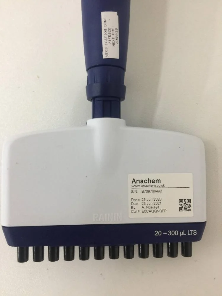 Mettler Toledo Rainin SmartStand with five E4 XLS Electronic Pipettes