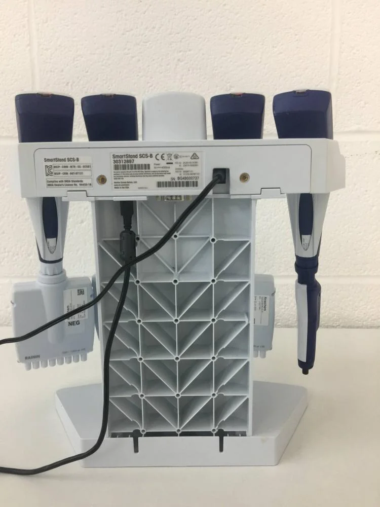 Mettler Toledo Rainin SmartStand with five E4 XLS Electronic Pipettes