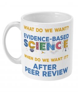 Evidence based science mug 1