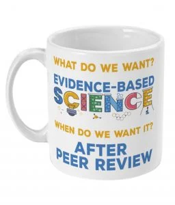 Evidence based science mug 1