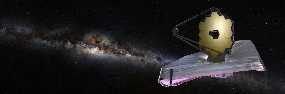 James Webb Space Telescope pictured amongst the stars