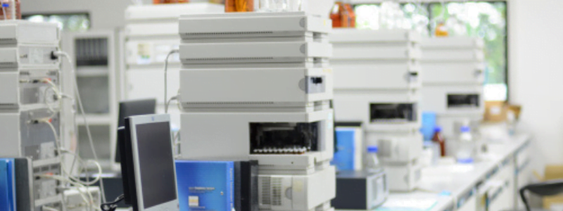 HPLC systems in a laboratory