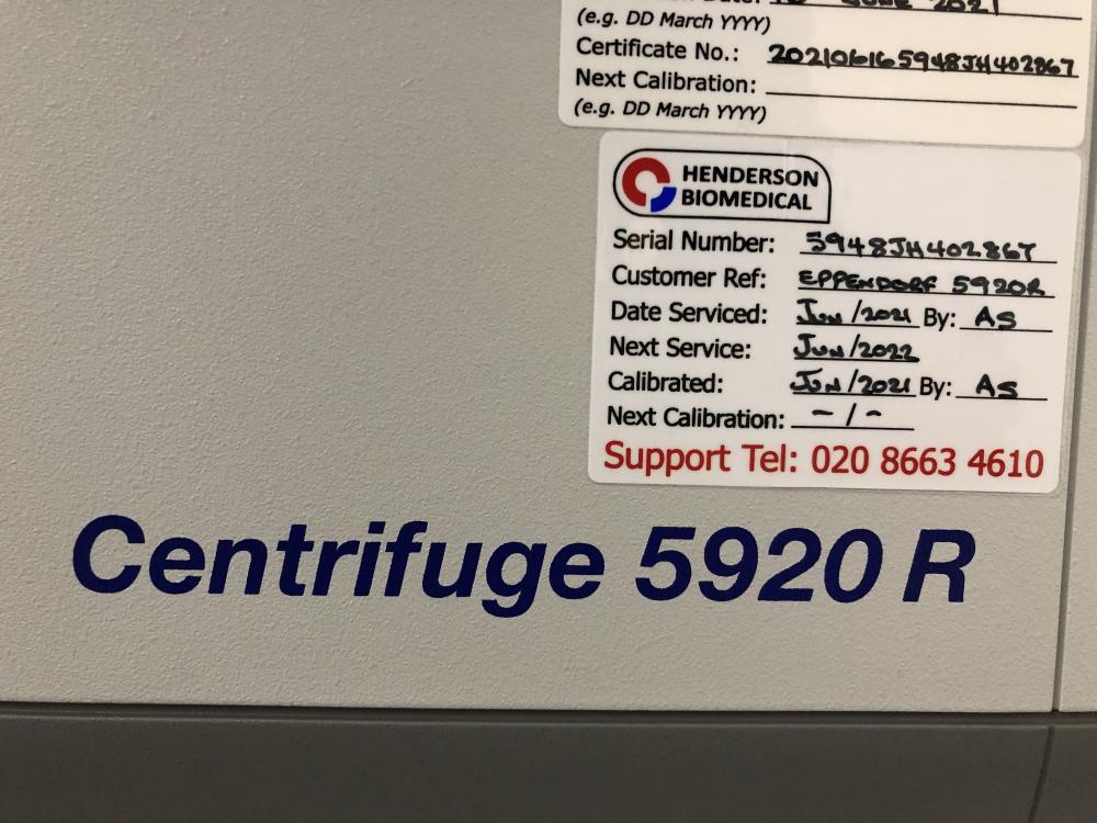 Eppendorf 5920 R Refrigerated Centrifuge 3