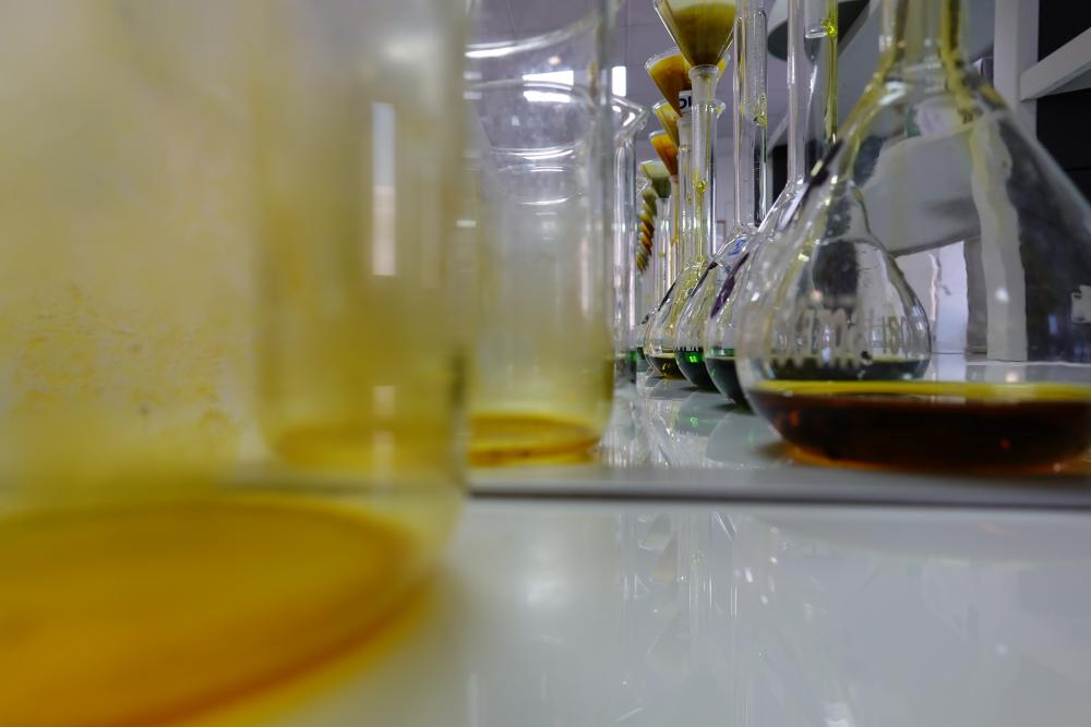 Picture of glassware in laboratory