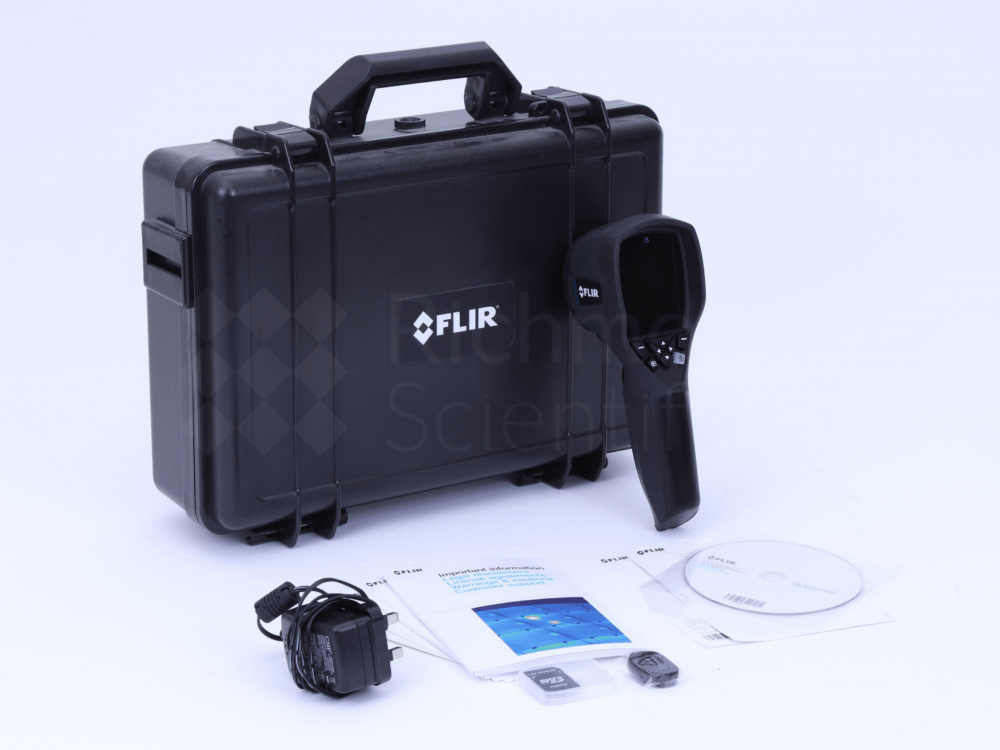 FLIR i5 Thermal Imager with case, manuals and accessories