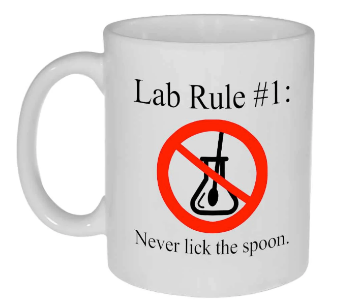 Lab Rule 1 Never Lick the Spoon Coffee or Tea Mug – Neurons Not Included™ 2022 06 24 11.48.47