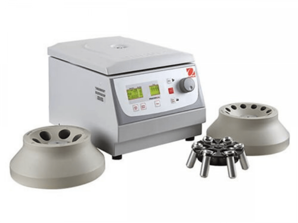 Ohaus centrifuge with selection of rotors