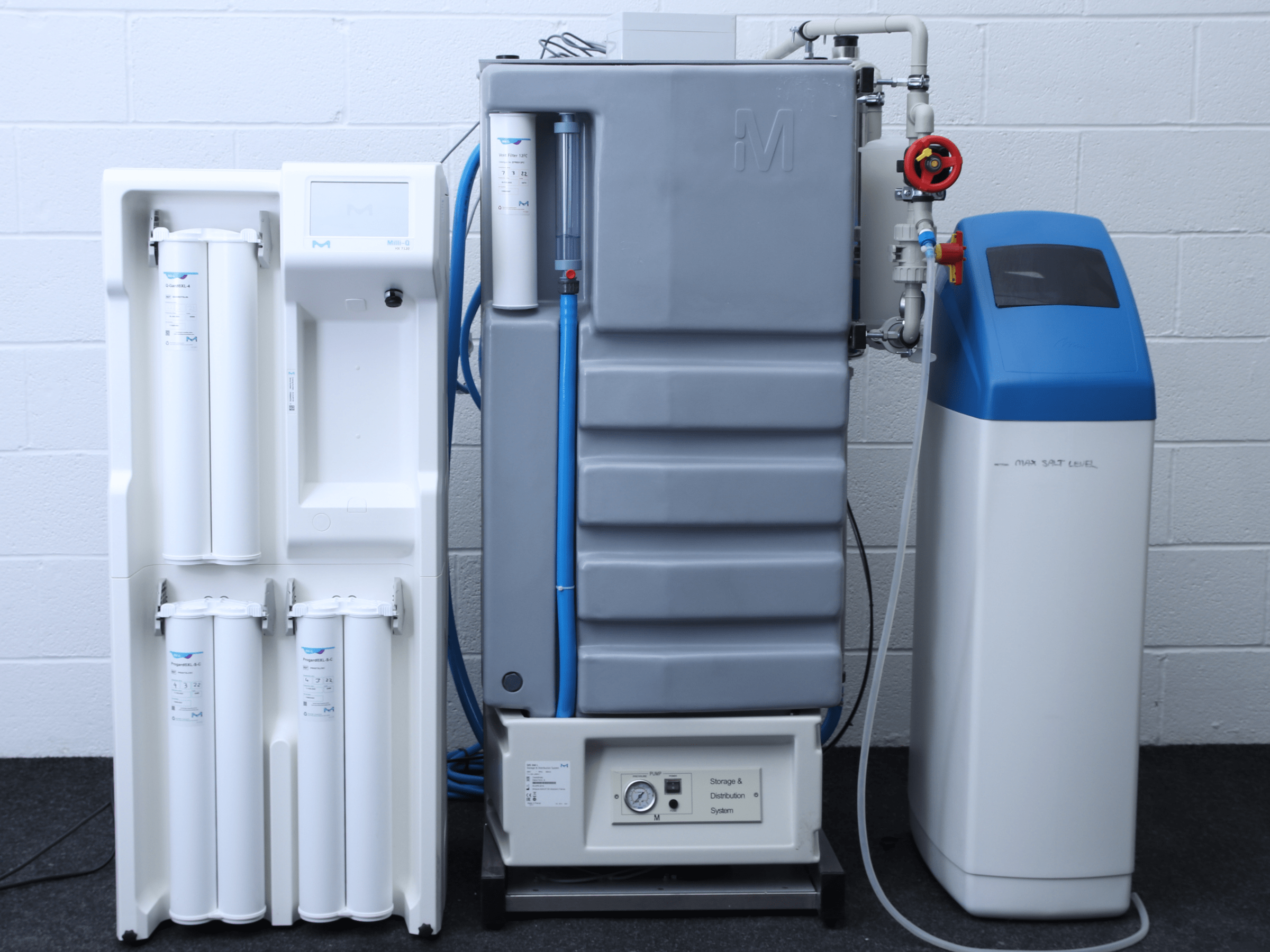 Merck Milli-Q Water Purification System with SDS and Pentair Valve