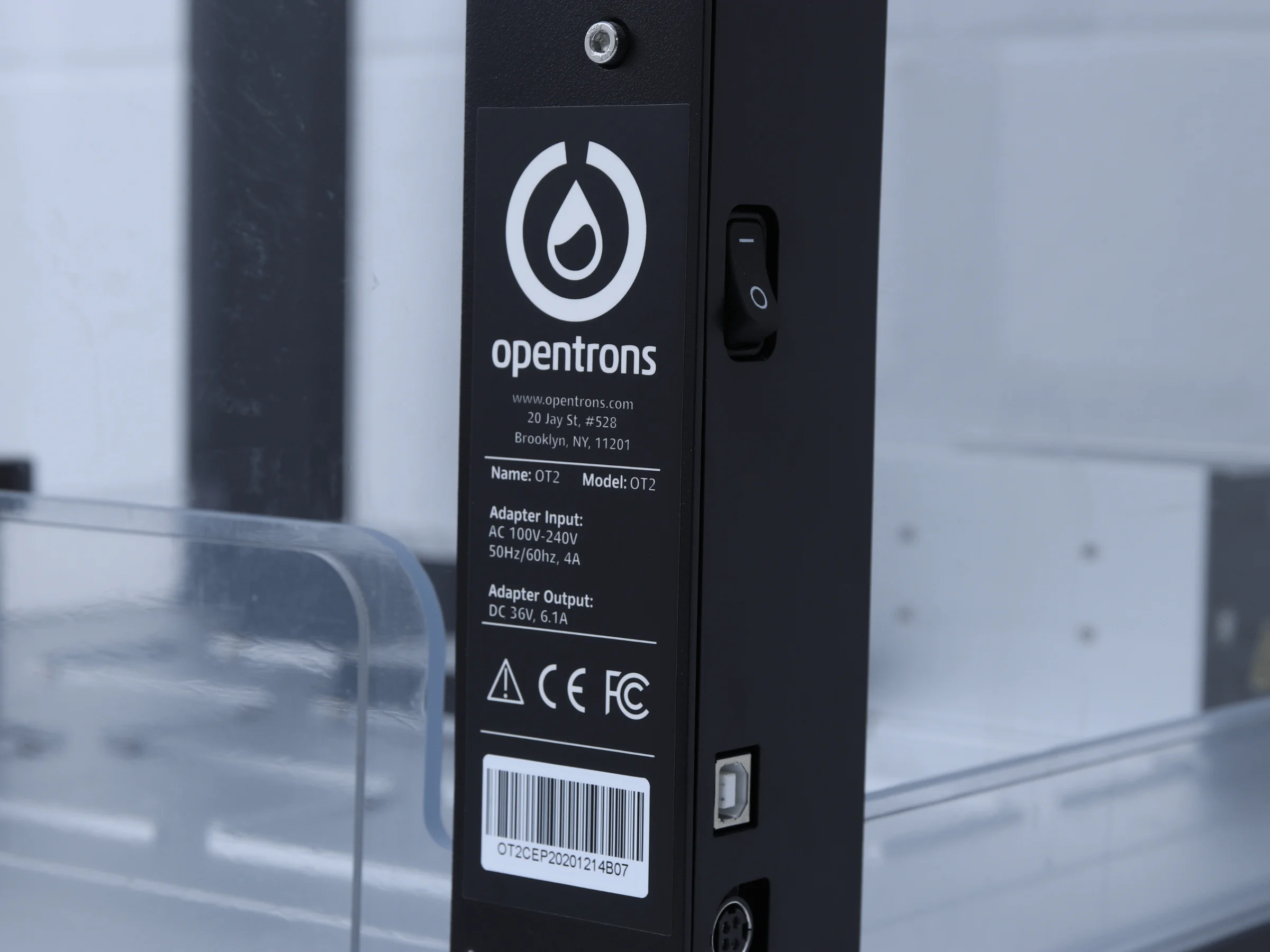 Opentron OT-2 Liquid Handling Robot Label