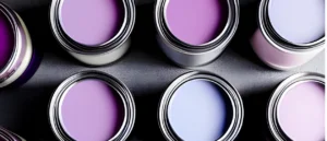 Cans of purple paint