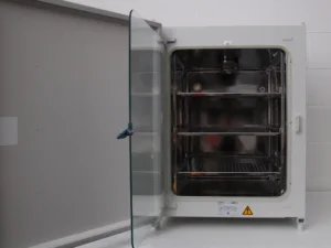 Photo of inside of lab incubator