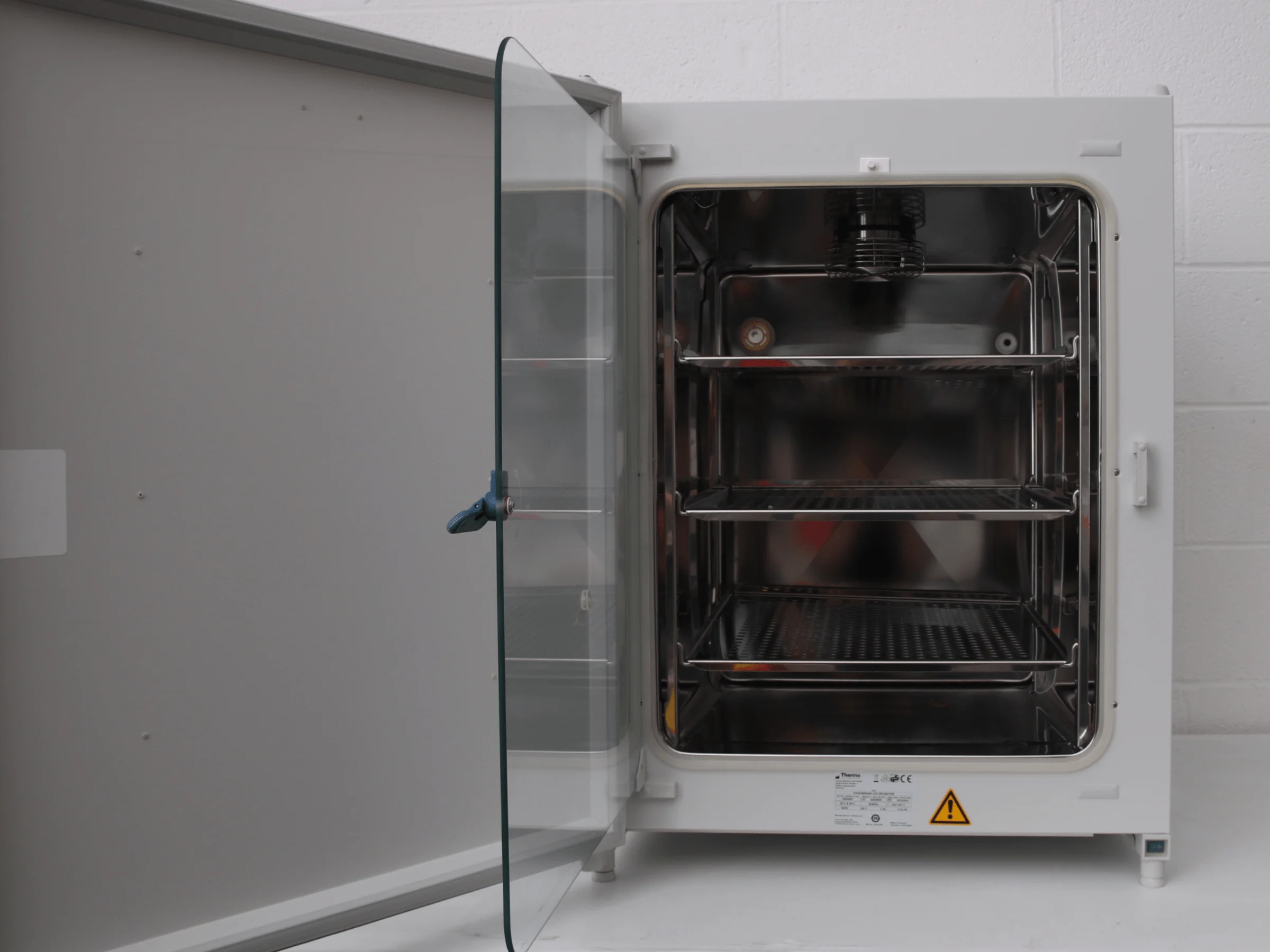 Photo of inside of lab incubator