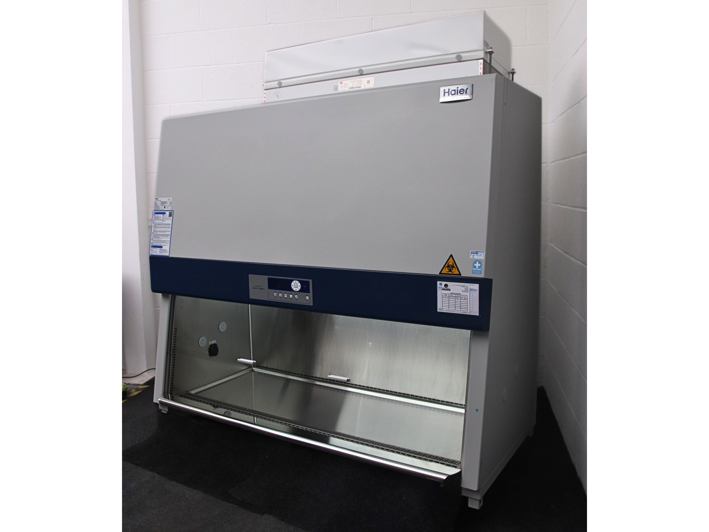 Haier HR1500 Class 2 safety cabinet in a warehouse