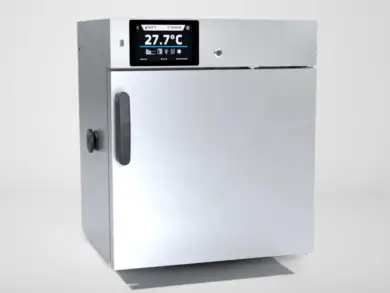 Pol-Eko ST 1 Cooled Incubator in stainless steel with door closed