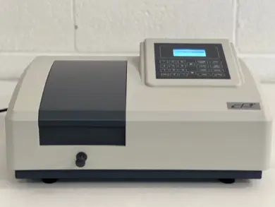 Cole Parmer 83059-15 UV-Vis Spectrophotometer. A second hand uv visible spectroscopy machine with the display turned on