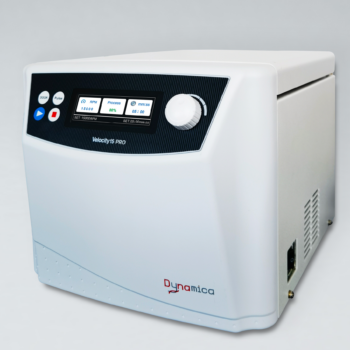 Velocity 15 Pro centrifuge, lid closed