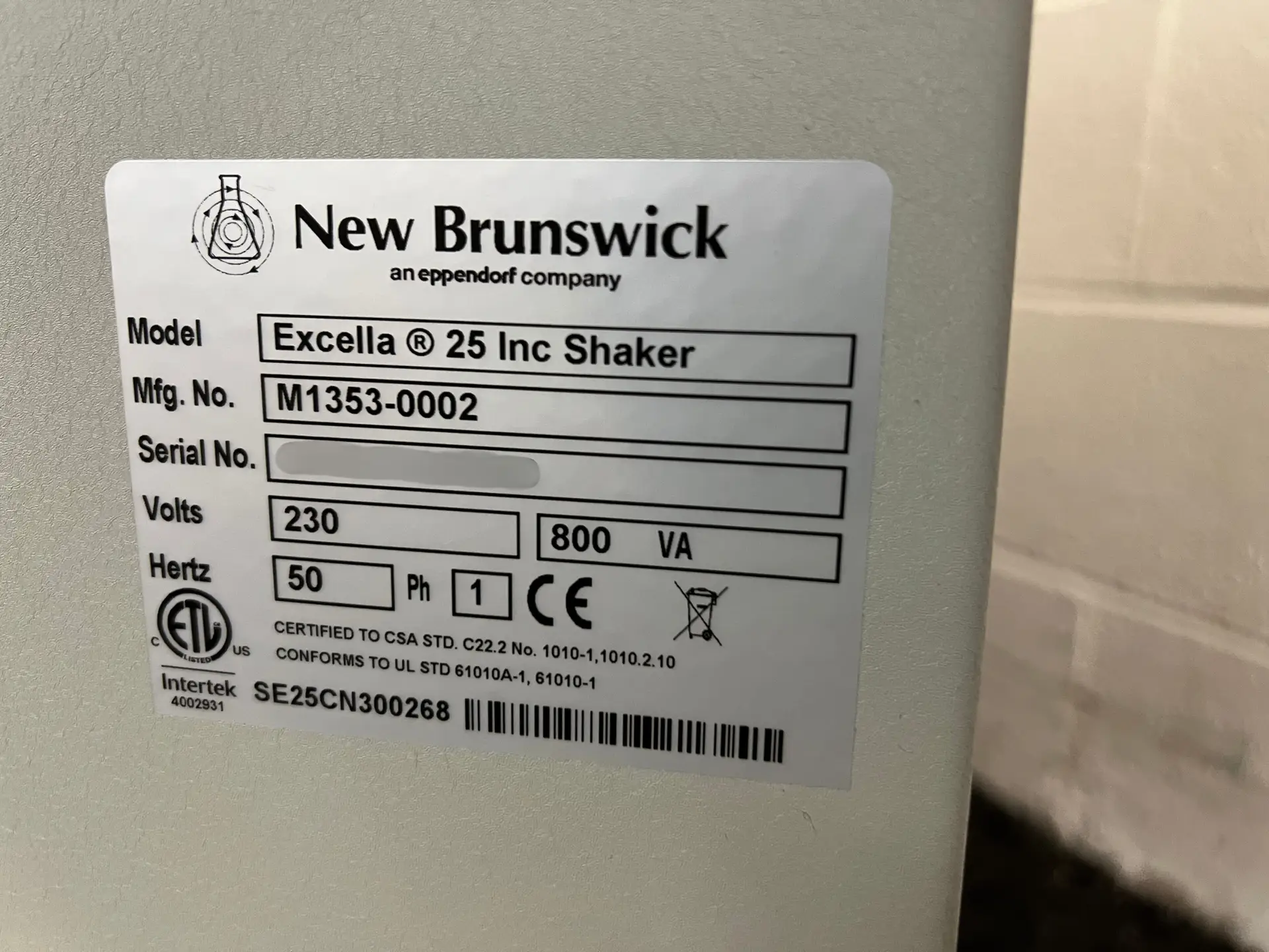 New Brunswick Excella 25 Incubating Shaker - SE25CN300268 (11)