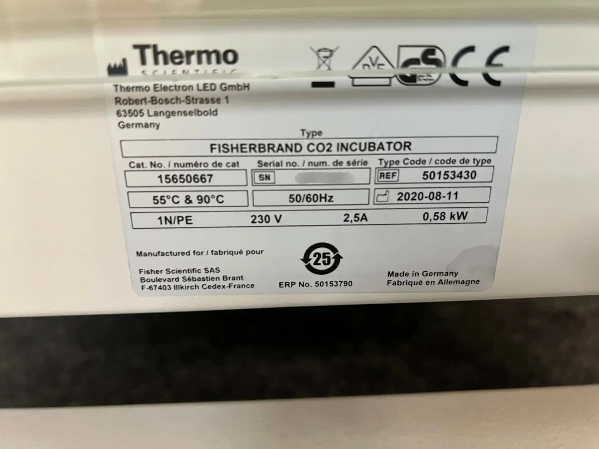 Fisherbrand Stacked CO2 Incubators - 42673201 - 42673200 (10)