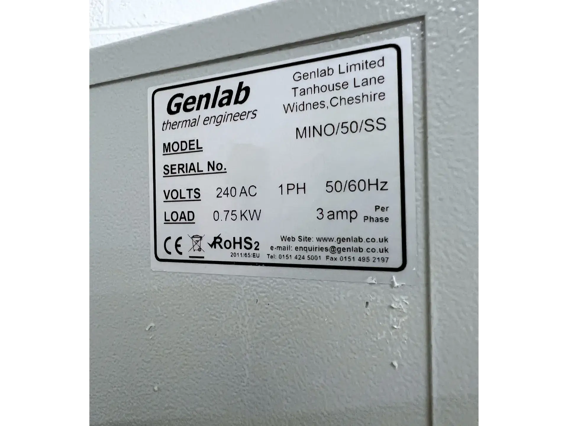 Genlab MINO/50/SS Oven Genlab MINO/50/SS Oven