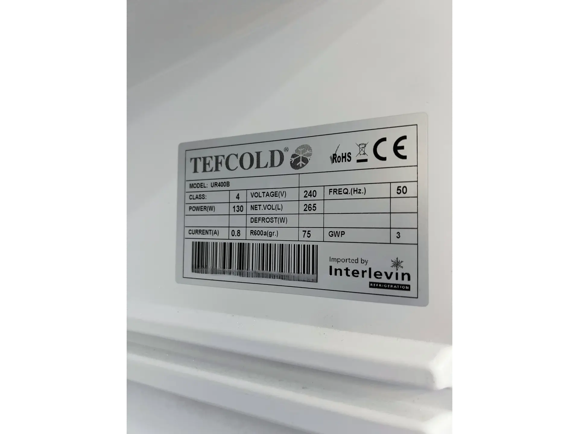 8 Tefcold UR400B Upright Refrigerator