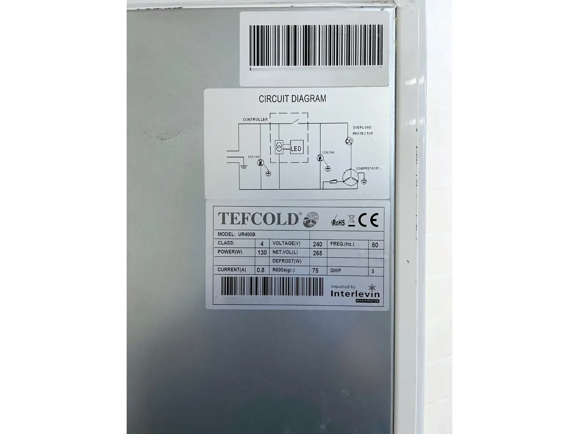 9 Tefcold UR400B Upright Refrigerator