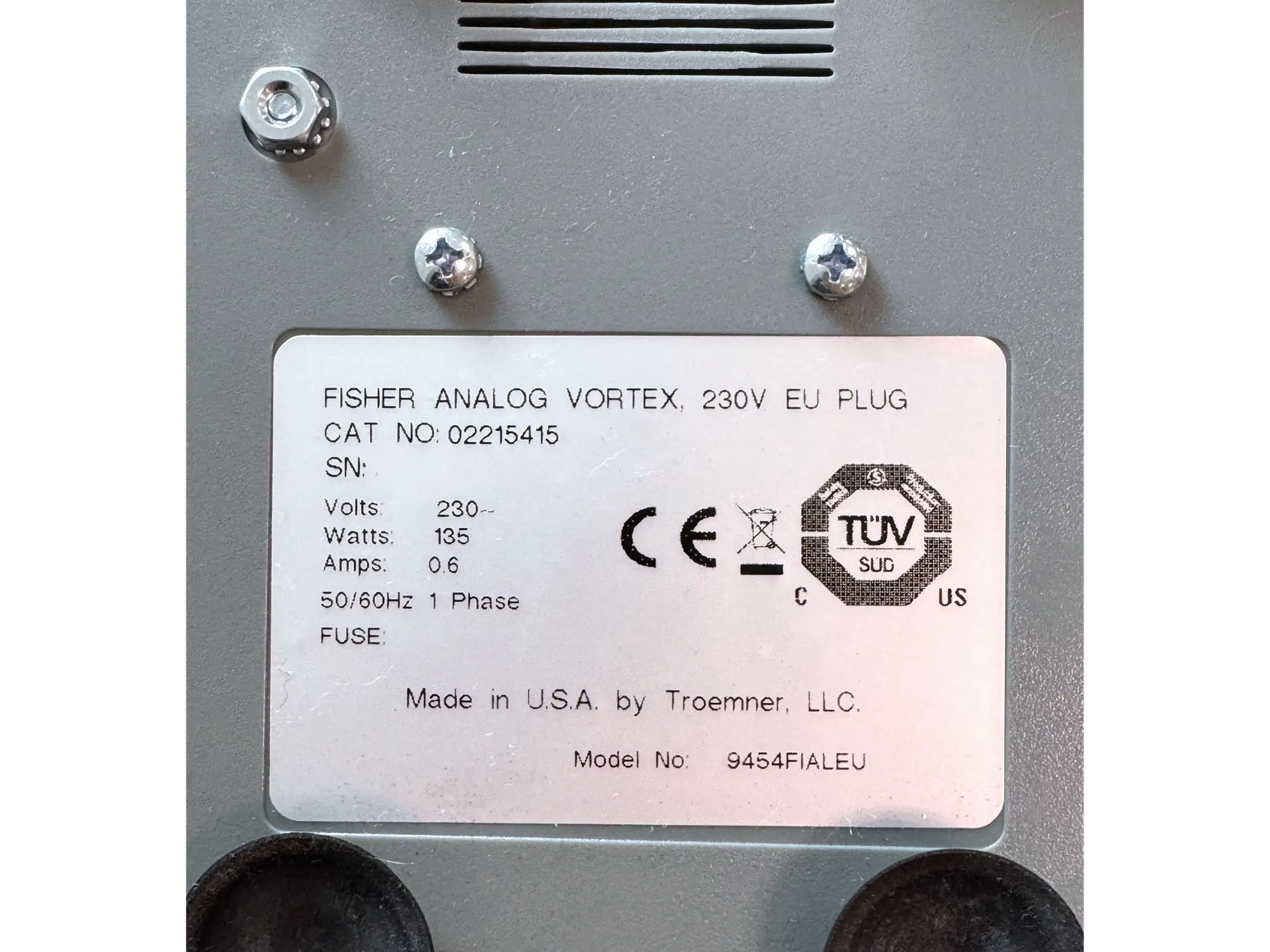 Fisherbrand Analog Vortex Mixer Fisherbrand Analog Vortex Mixer