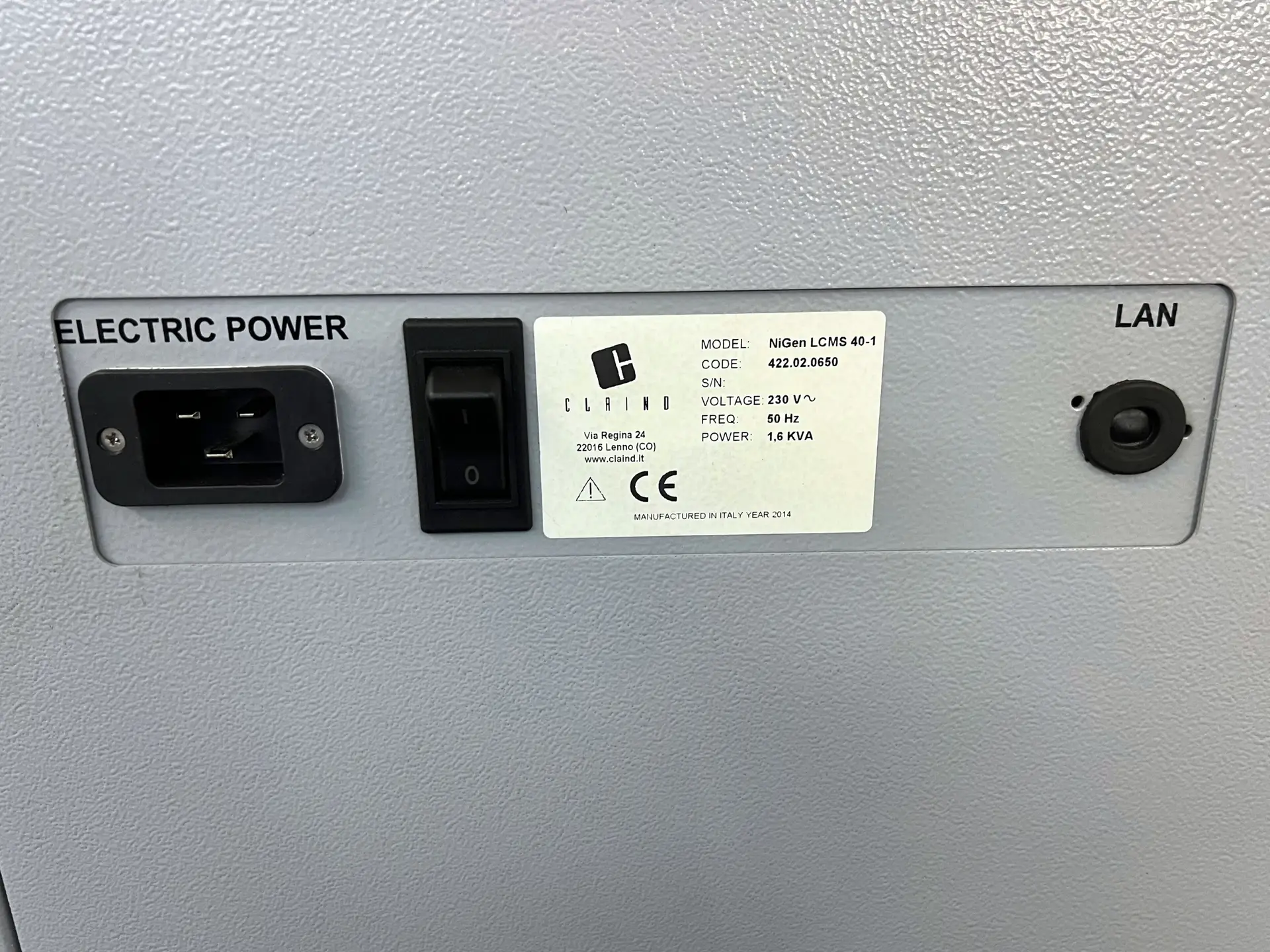 Claind Brezza Nigen LCMS 40.1 Nitrogen Generator - Richmond Scientific