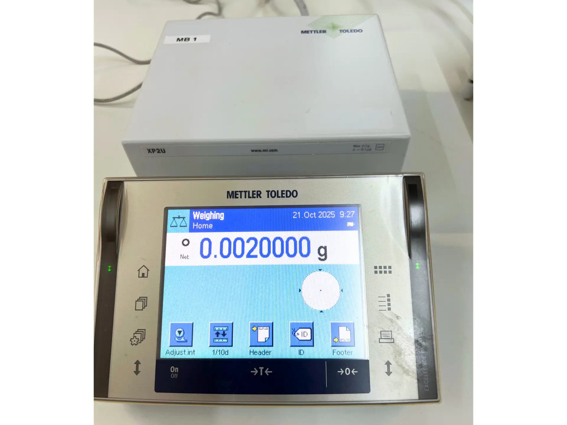 vap toledo Mettler Toledo XP2U Ultra-Micro Balance