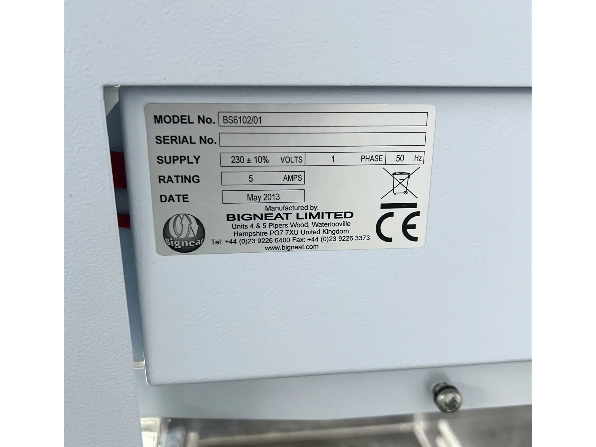 9 Bigneat Chemcap Clearview Ductless Fume Cabinet