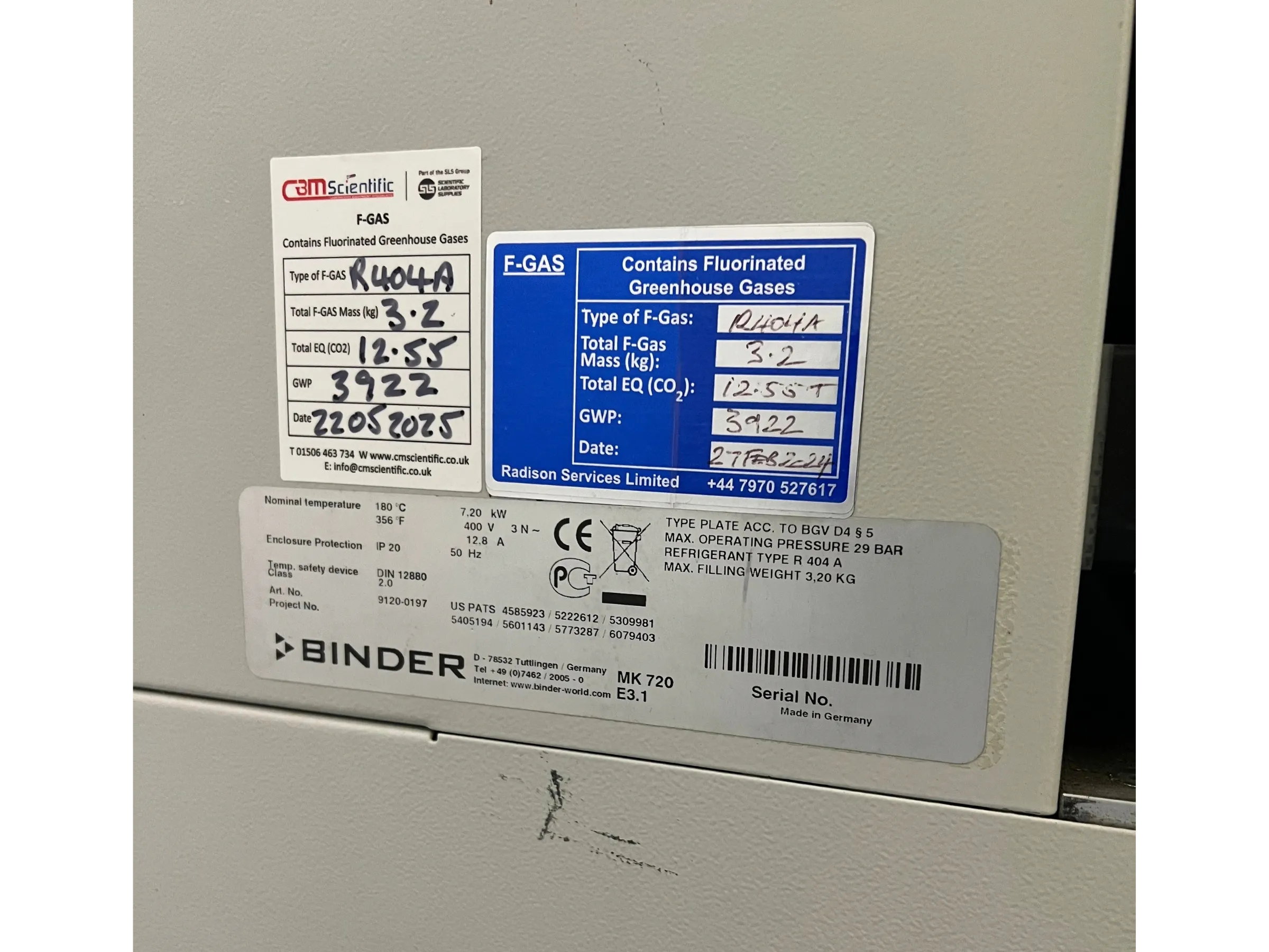 Binder MK 720 Climate Chamber