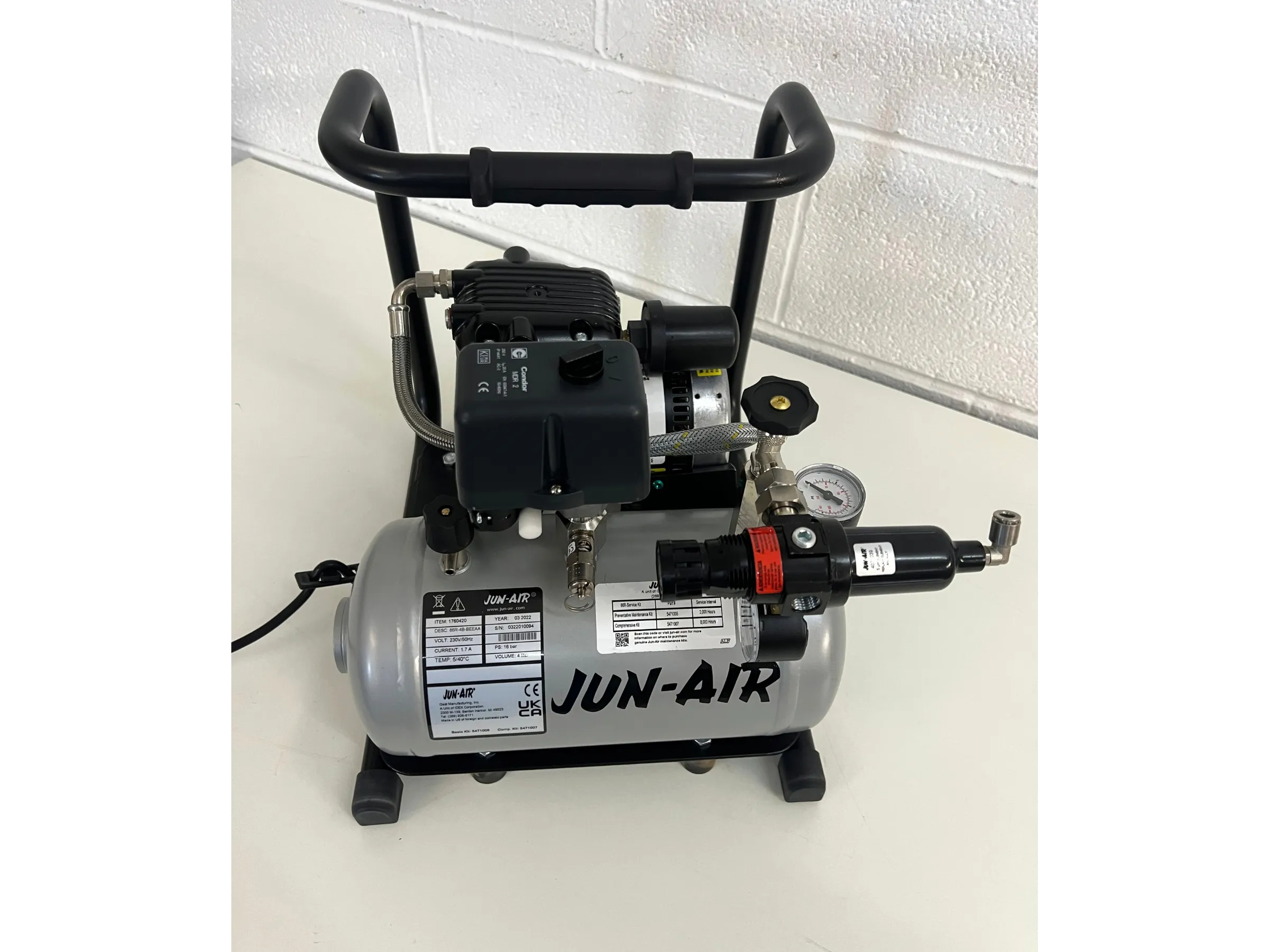 6 Jun-Air Oil Free Piston Air Compressor