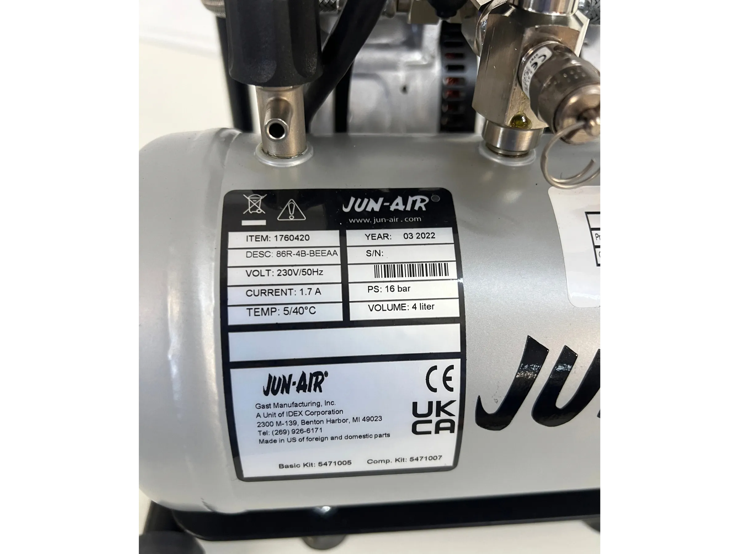 9 Jun-Air Oil Free Piston Air Compressor