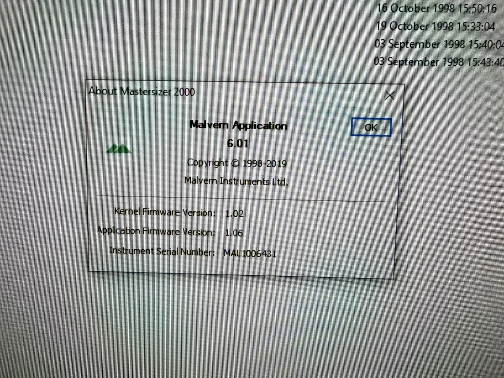 2 (3) Malvern Mastersizer 2000