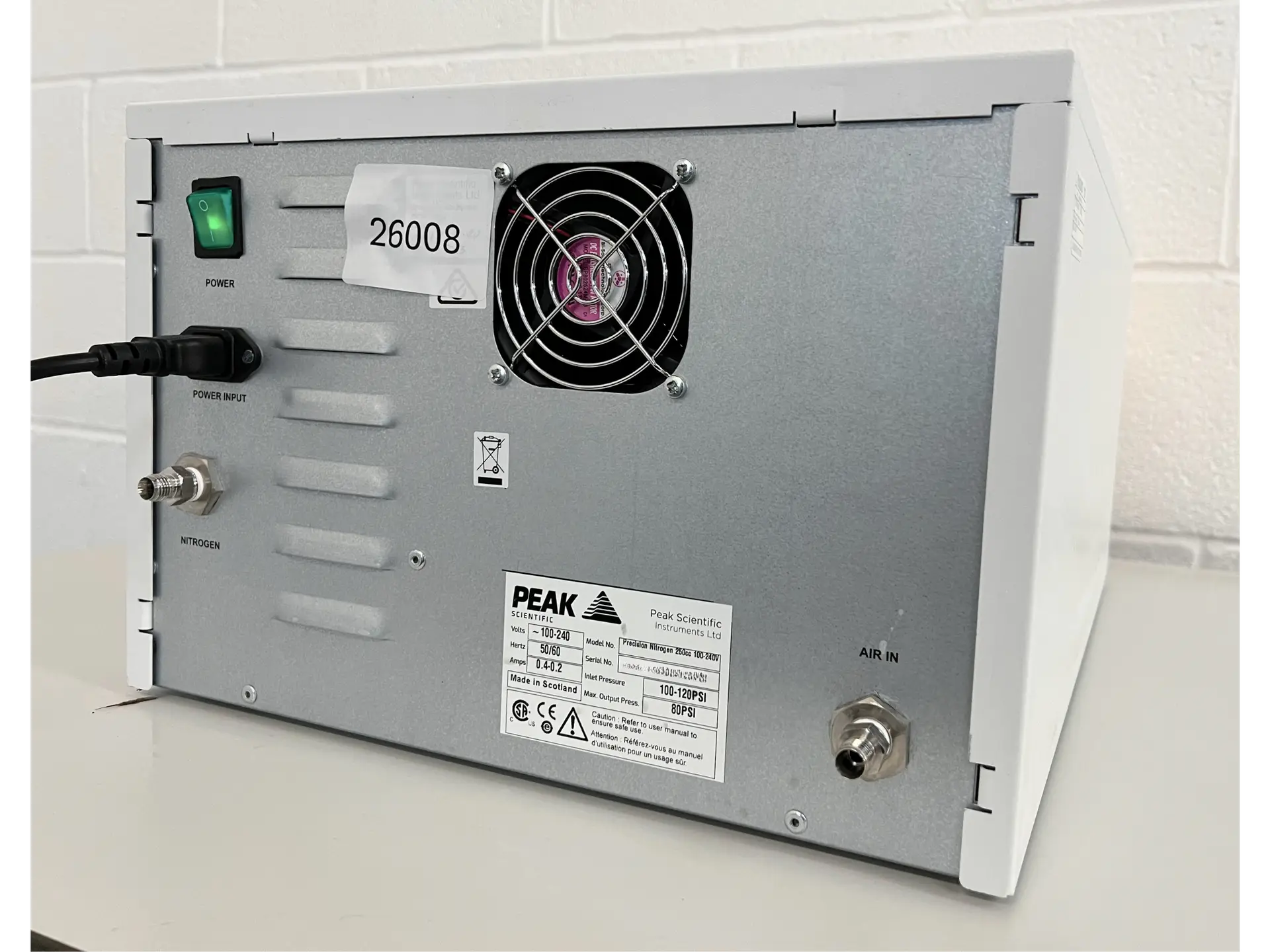 5 Peak Scientific Precision Nitrogen Generator