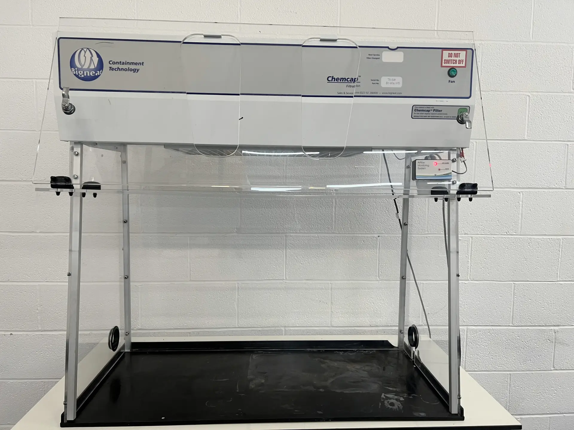 5 Bigneat Chemcap Clearview Ductless Fume Cabinet